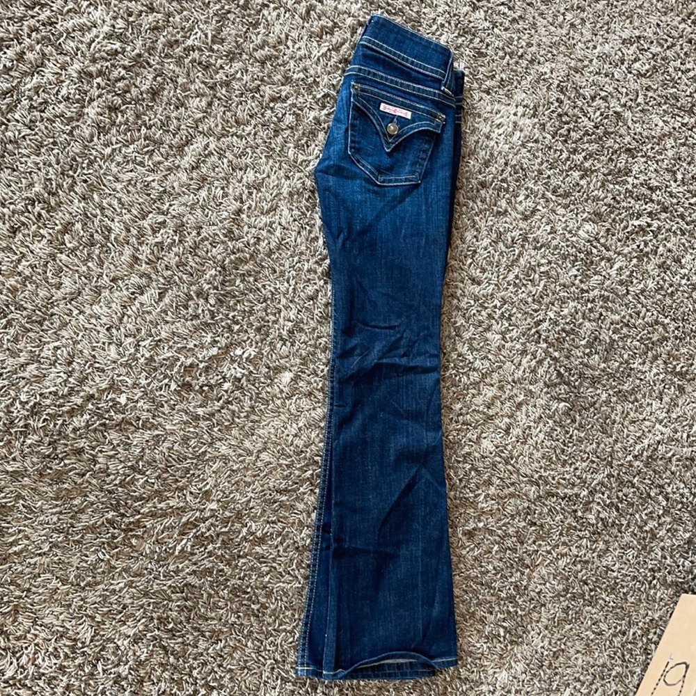Pair of boot-cut jeans EGUC super cute!